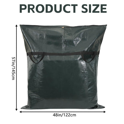 YEXEXINM Pool Safety Cover Stowaway Bag with 4 Carry Handles 48x57 Inch Waterproof Heavy-Duty Pool Cover Storage Bag Pool Cover Stowaway Bags for Winter Pool Covers & Safety Covers Packing