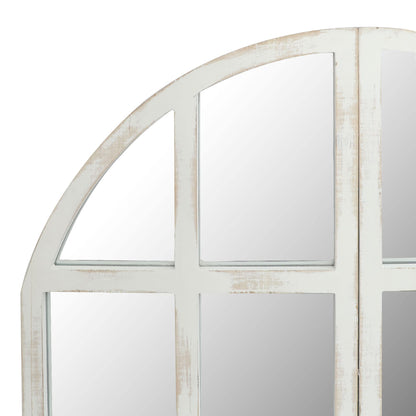 FLORA Farmhouse Mirror, Arch Window Wall Mirror for Kitchen Bedroom Living Room Wall Decor, Set of 2