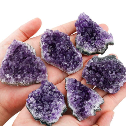 Genuine Real Amethyst Clusters Rough Purple Rock Raw Natural Cave Raw Crystal Cluster Energy Reiki Healing Stones Tower Bulk (Uruguay Amethyst Cluster 200g)