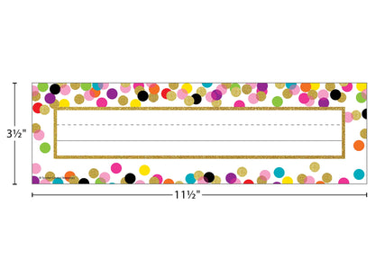 Teacher Created Resources Confetti Name Plates (TCR5886)