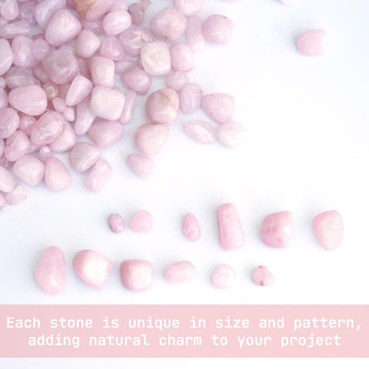 XMHOME 3 Pounds Rose Quartz Tumbled Stones - Pink Polished Crystals for Vase Filler, Love Energy, and Jewelry