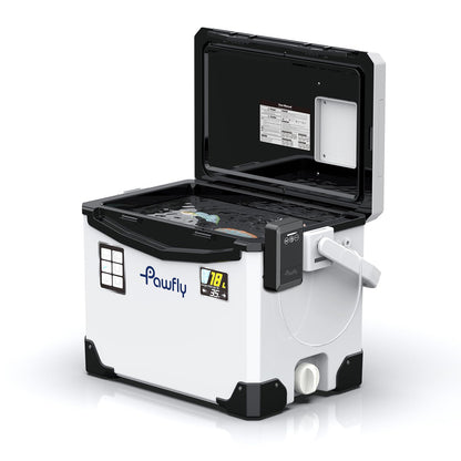 Pawfly 19 QT Leak-Proof Fishing Cooler with Rechargeable Aerator, Portable Fish Livewell for Boat, Insulated Minnow Bucket for Shrimp & Live Fish, Hard Cooler Box for Fishing