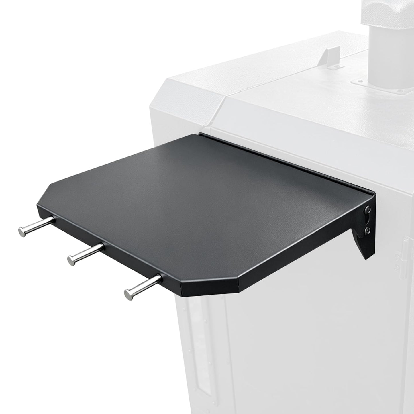Side Shelf for Pit Boss PBV4PS2 PBV4PS1 Pro Series II 4 Vertical Pellet Smoker Shelf for Pit Boss 10739 1077 Smoker Accessories Foldable Grill Side Table BBQ Prep with Hooks