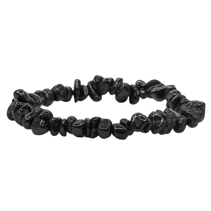 Amazing Gemstone Chips Bracelet (Black Tourmaline)