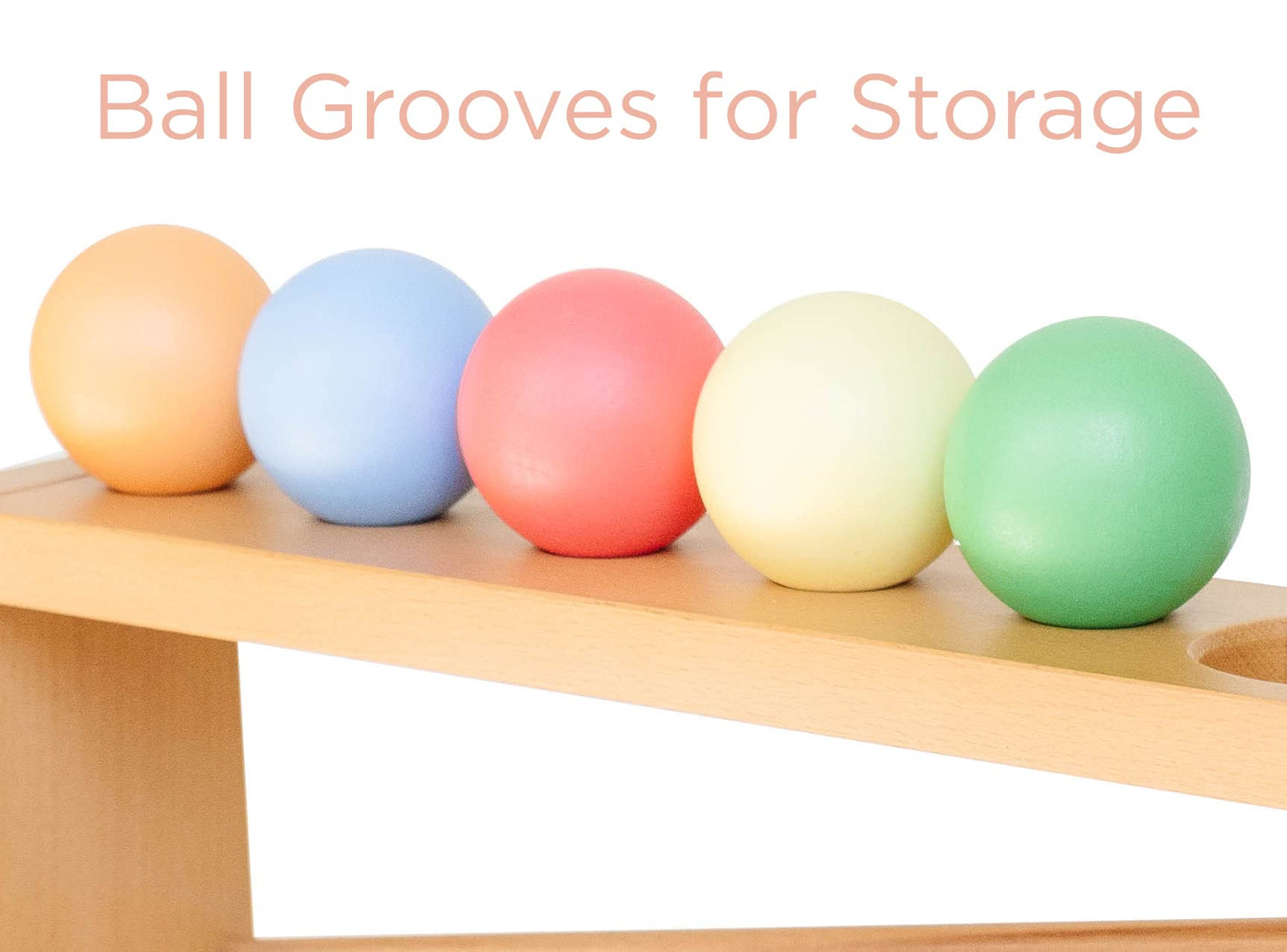 Montessori Ball Tracker Wooden Ball Drop - Wood Toys for 3 Year Old - Educational Toy for Baby and Toddler - Ramp Maze Run Track Toy - First Birthday Gift 18 Months