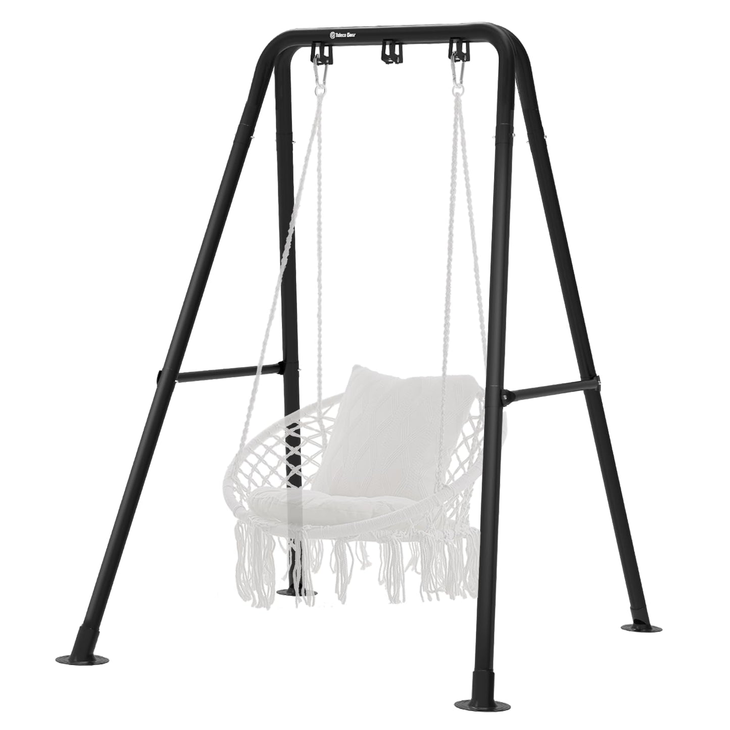 G TALECO GEAR Hammock Chair Stand,Heavy-Duty Steel 300LBS Multi-Use Hammock Stand for Outdoor Indoor, Swing Chair not Include (Black)