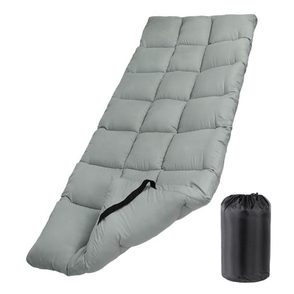 Tuphen Cot Mattress Pad-Cot Pads for Camping, Cot Mattress Topper, Camping Mattress Sleeping Pad 75"x30" Soft Lightweight Quilted Pads for Camp Cot/RV Bunk/Narrow Twin Beds (Grey)