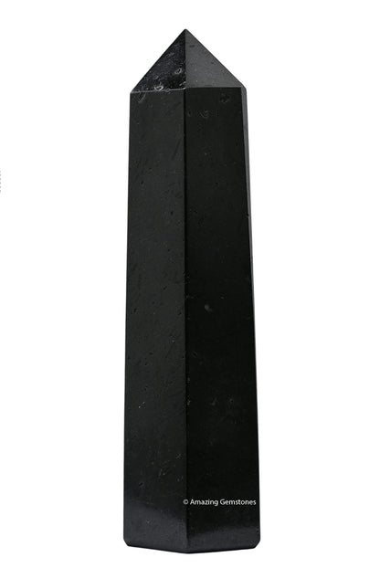 Amazing Gemstone Large Black Tourmaline Crystal Towers ~ Natural Healing Crystal Point Obelisk for Reiki Healing and Crystal Grid (5.5 to 6 INCH)