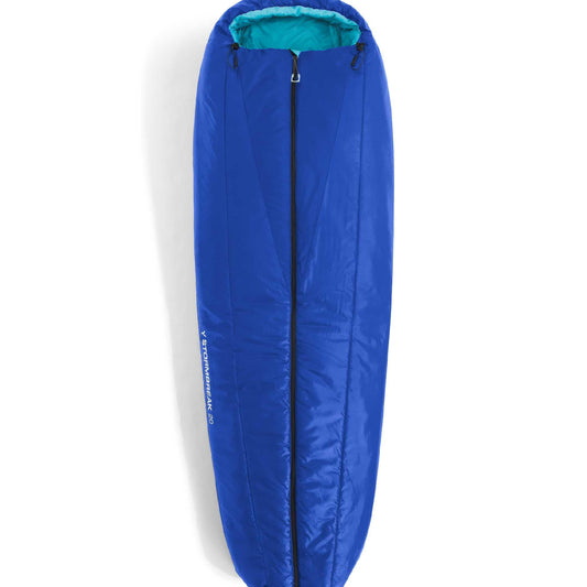 THE NORTH FACE Teen Stormbreak 20F / -7C Backpacking Sleeping Bag - Water Repellent, Fully Insulated, Includes Stuff Sack, TNF Blue/River Ice, Regular