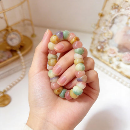 Embtrem Fidget Bracelet Natural Bodhi Seeds Beaded Bracelets Zen Fidget Stretch Bracelets Alleviate Anxiety Stress Protection Healing Bodhi Jewelry Gifts for Women Men
