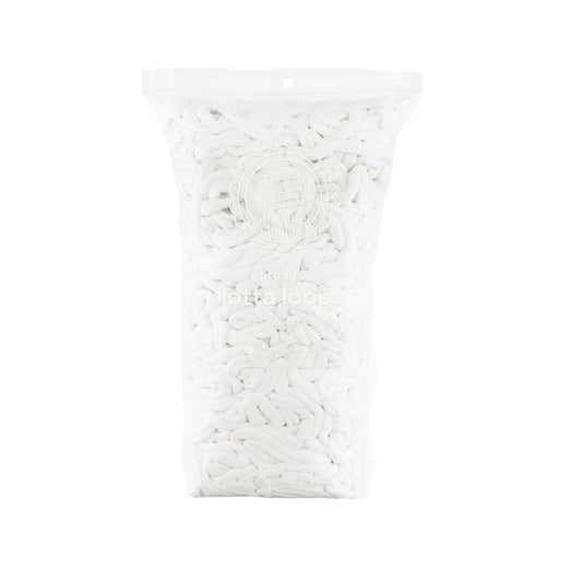 Harrisville Designs Friendly Loom | Lotta Loops - 10” PRO-Sized White Potholder Weaving Loops | Craft 6 Cotton Potholders