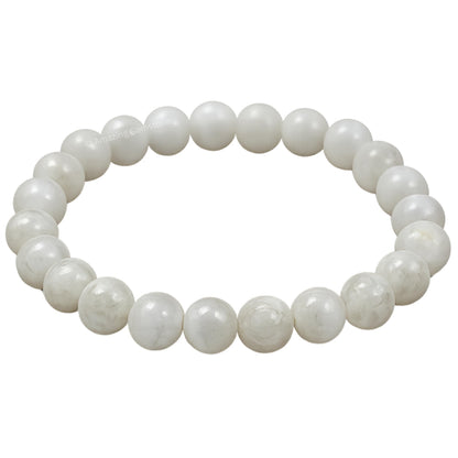 Amazing Gemstone Crystal Bracelet for Women Men's Gifts - Protection Healing Crystal Bracelet - 8mm Gemstone Beaded Stretchable Bracelet Pulseras Para Hombres Mujer Stocking Stuffers Mothers Day Gift (White Moonstone)