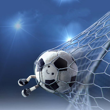 XIYUAN 13.7inch Football Plush Toys Soft Stuffed Sports Plush Balls Cute Fun American Soccer Doll Toys with feet Creative Football Spherical Decor Throw Pillow for Christmas Kids Gift (Football)