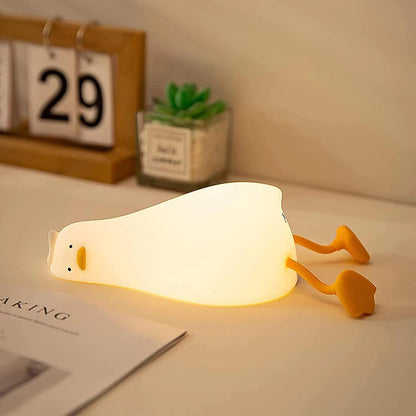 ATCTBOGFS Cute Duck/Chicken/Rabbit/Panda NightLight, LED Squishy Animal Novelty Lamp for Toddler Baby Kids, Nursery Touch Kawaii Room/House Decor Bedside Touch Lamp for Breastfeeding