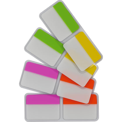 Extra Thick Tabs Flags Assorted Bright, 2 x 1.5 Inch Sticky Tabs, Easy to Post, 24 Tabs/Color, 96 Pages Total