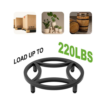Zhongma 2 Pack 11.8" Fully Assembled Sturdy Potted Plant Stand Flower Pot Holder Heavy Duty Construction, Low Plant Stand for Home Indoor and Outdoor, Sturdy plant riser and saucer without Installation Required