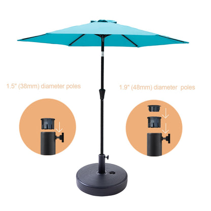 C-Hopetree 60 lb Heavy Duty Water Fillable Base Stand Weight for Patio Outdoor Market Table Umbrella, Black