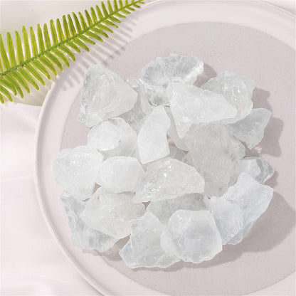 YATOJUZI Clear Quartz 1lb Bulk Natural Healing Crystals Raw Rough Rocks Stones Sets for Cabbing Tumbling Cutting Lapidary Polishing Reiki Crytsal Healing Wire Wrapping Decoration Gemstone