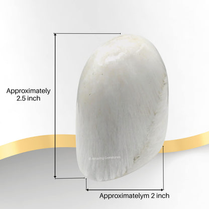 Amazing Gemstone Large Scolecite Crystal Standing Palm Stone - Scolecite Palm Stones and Crystals, A++ Grade Gemstones and Crystals - Healing Crystals and Healing Stones Office Home Decor Gifts
