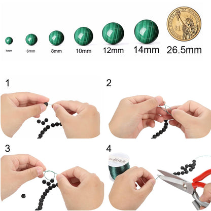 Natural Orange Tiger Eye Beads Gemstone Round Crystal Energy Jade Stone Beads for Jewelry Making DIY Bracelet Necklace 1 Strand 15.5inch 35PCS 10MM