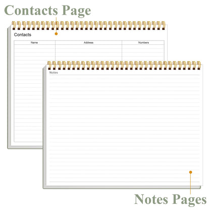 Weekly Productivity Planner - 8.5" x 11" Dashboard Desk Notepad Has 6 Focus Areas to List Tasks for Goals, Projects, Clients, Academic or Meal-Organize Your Daily Work Efficiently, 54 Weeks, Green