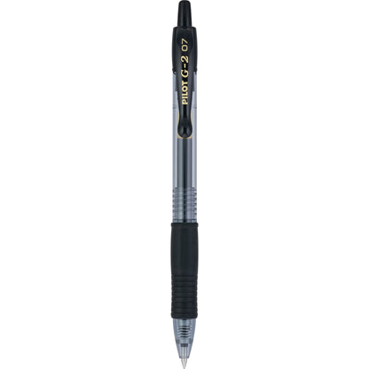 PILOT G2 Premium Refillable & Retractable Rolling Ball Gel Pens, Fine Point, Black Ink, 12 Count (Pack of 1) (31020)