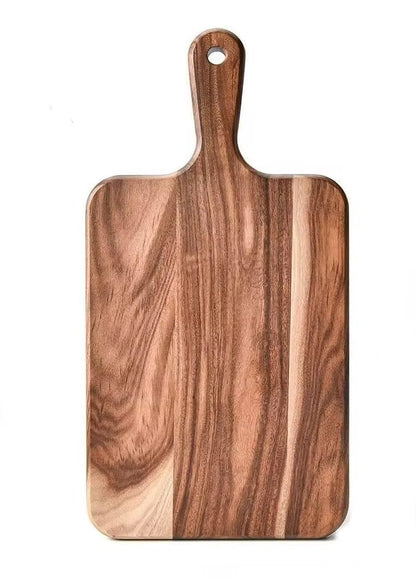 Charcuterie Board, Wood Serving Board/Small Wooden Cutting Board, Beginner & Kid Friendly- Durable with Grip Handle For Meat, Veggies, Cheeses and Fruit- House Warming Kitchen Gift/Gift for Foodies.
