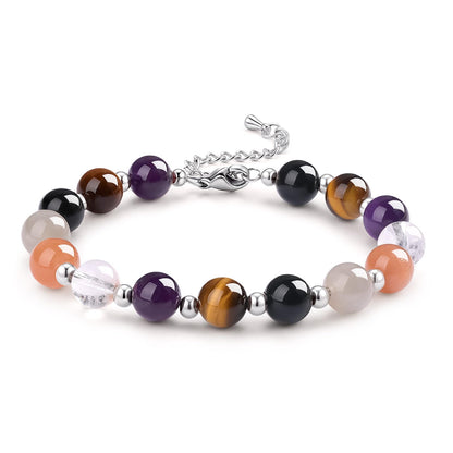 Chakra Bracelet for Women Gift for Bridesmaids, Birthday, YUGA Meditation | 6 Natural Chakra Stones for Energy, Protection & Balance | Crystal Healing Bracelet with Gift Box，new year bracelet