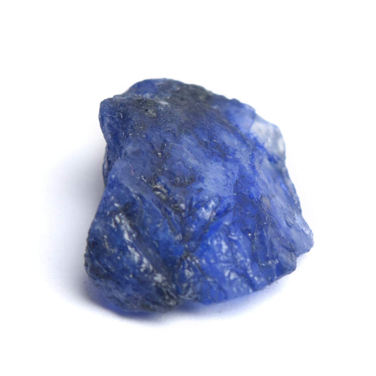 GEMHUB Gemstone For Jewelry Raw Blue Sapphire 19.00 Carat Healing Crystal, Rough Sapphire Crystal Natural Gemstone