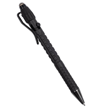 Rite in the Rain All-Weather Readiness Metal Tactical Pen with Stylus, Bolt-Action Clicker, Glass Breaking Tip, Black Ink, Made in the USA (No. AO50S)