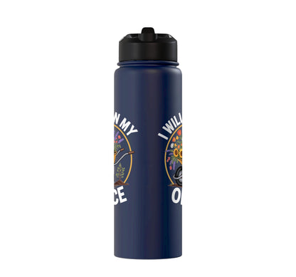 Funny Gardening Office Wheelbarrow Flowers Garden Hobbyist Stainless Steel Insulated Water Bottle