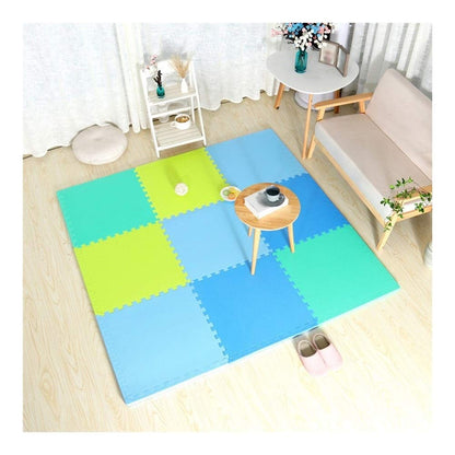 ALGFree Bedroom Bedside Baby Anti-Fall Foam Puzzle Play Mat Living Room Climbing Mat Crawling Mat Thicken Splice Interlocking Floors Tiles, Free Combination (Color : E, Size : 60x60x2.5cm-4 PCS)