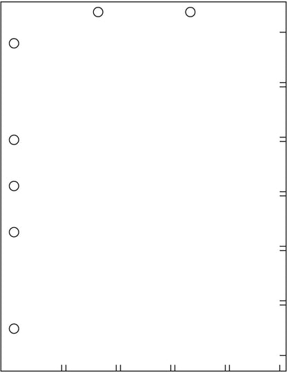Tabbies Medical Healthcare Patient Chart Divider Sheets, 8-1/2"W x 11"H, White 110lb, 7-Hole Punched, 100 Sheets/Pack (52100)