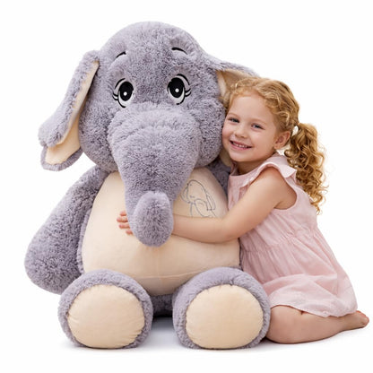 GailiMaiYa Giant Elephant Stuffed Animal 51'',Large Stuffed Elephant Plush Toy Soft Elephant Stuffed Animals for Birthday Mother's Day Christmas