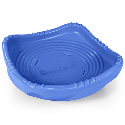 Simplay3 Rock and Spin Sensory XL Wobble Disk Climbing Dome for Toddlers and Kids Rocking and Climbing, Indoor/Outdoor Periwinkle Blue, 1 Pack, Ages 2-12 Years