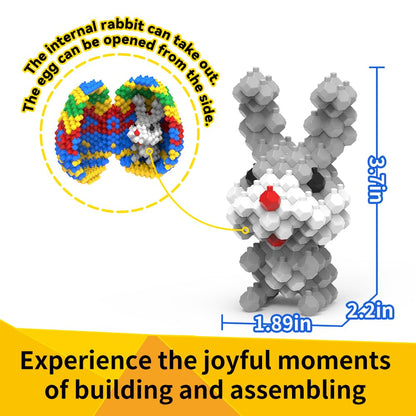 KADELE Easter Egg Building Animal Sets, Extremely Challenging STEM Building Blocks Decor for Adults Kids, Micro 3D Educational Toys for Boys Girls Ages 14 and Up 636 Pieces