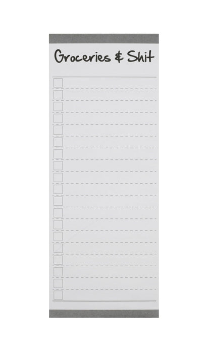 Creative Hobbies Grocery List Magnet Pad for Fridge - 6 Pack of Vibrant Note Pads with Full Magnetic Back and 60 Sheets Each (Funny)