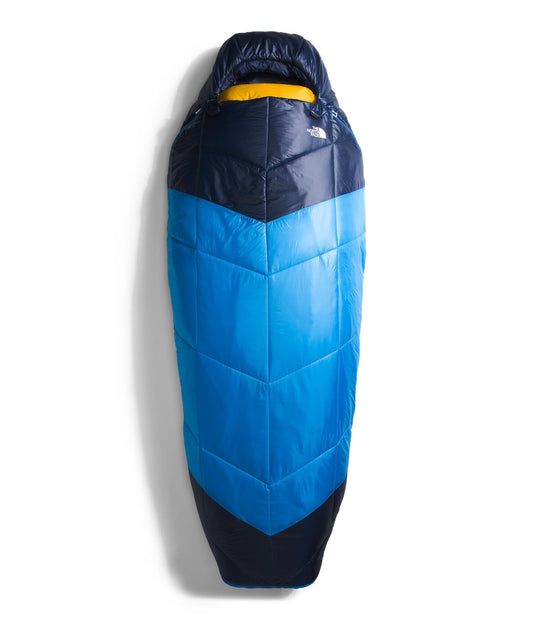 THE NORTH FACE One Bag 5F / -15C 3-in-1 Insulated Sleeping Bag - Water Repellent, Down Insulation, Compression Sack, Super Sonic Blue/Arrowwood Yellow-NPF, Regular