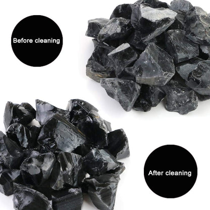 Fireboomoon 2lb/950g Rough Natural Black Obsidian Stones Raw Gemstone Crystal Rock for Cabbing,Tumbling,Cutting,Polishing,Lapidary,Wire Wrapping,Healing Reiki,Jewelry Making,Home Decoration(Black)