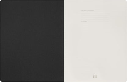 Moleskine Student Cahier Journal, Soft Cover, Plain/Blank, XXL (8.5" x 11"), Black, 120 Pages, Set of 2