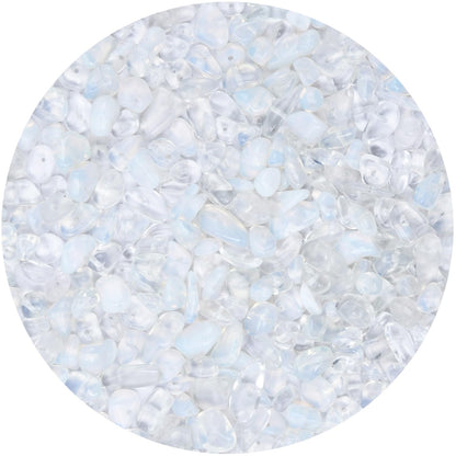 Natural Chip Stone Beads 450pcs Opalite Chips 5-8mm Irregular Healing Crystal Rocks Hole Drilled DIY Loose Gemstone Beads for Jewelry Making Bracelet Earrings Necklace Crafting