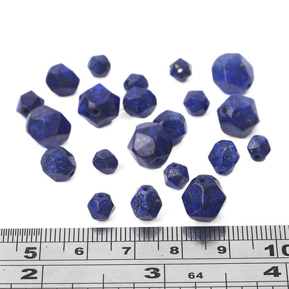 BEADIA Faceted Natural Lapis Lazuli Stone Round Beads 6mm 36cm/Strand for Jewelry Making