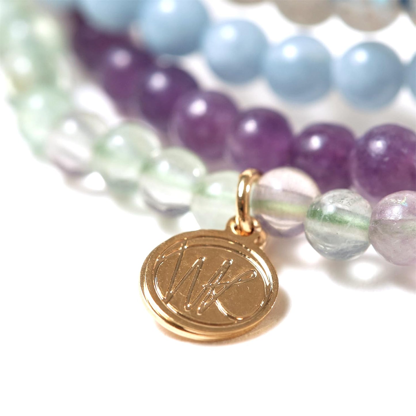 Wendy Kleiner Crystal Bracelet and Crystal Bracelet Stack – Healing Stone Beads – Small Size Beads - Spiritual Energy Jewelry – Elastic, Unisex, Gift-Ready (Healing Crystal Bracelet)