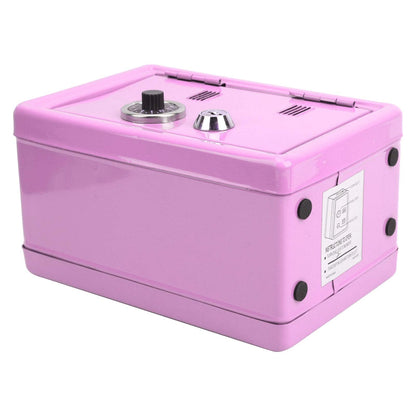 Kid's Bank Locker Safe, Metal Kids Safe Money Bank with Single Digit Combination Lock and Key, Built in Pullable Change Storage Box, 7.1x4.7x3.9 Inch Piggy Bank for Kids Birthday Gift(Pink)