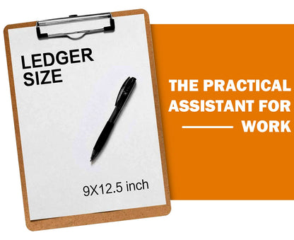 Clipboard, HERKKA 15 Pack Hardboard Office Clipboards Standard A4 Letter Size Clipboard with Low Profile Clip, Size 12.5 x 9 Inch