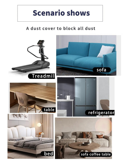 WTHAVEN Furniture Cover Multi-Purpose, Indoor and Outdoor Furniture Dust Cover Sofa Cover Dustproof Breathable Mattress Protector Cabinet Cloth Home Dust Block (Beige, 350cm x 400cm(137x157in))