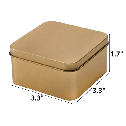 Peohud 20 Pack Tin Boxes with Lids, Empty Metal Tins, Portable Storage Metal Tin Container Organizer for Cookie, Candy, Treats, Gifts, Favors and Crafts