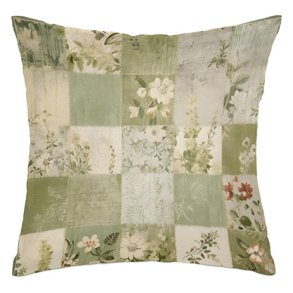 XMNYGJ Patchwork Floral Quilt Couch Pillow Covers Throw Pillows Bed Decorative Pillow Cases Decorative Pillows for Couch 20x20 Inch Bedroom Living Room Car