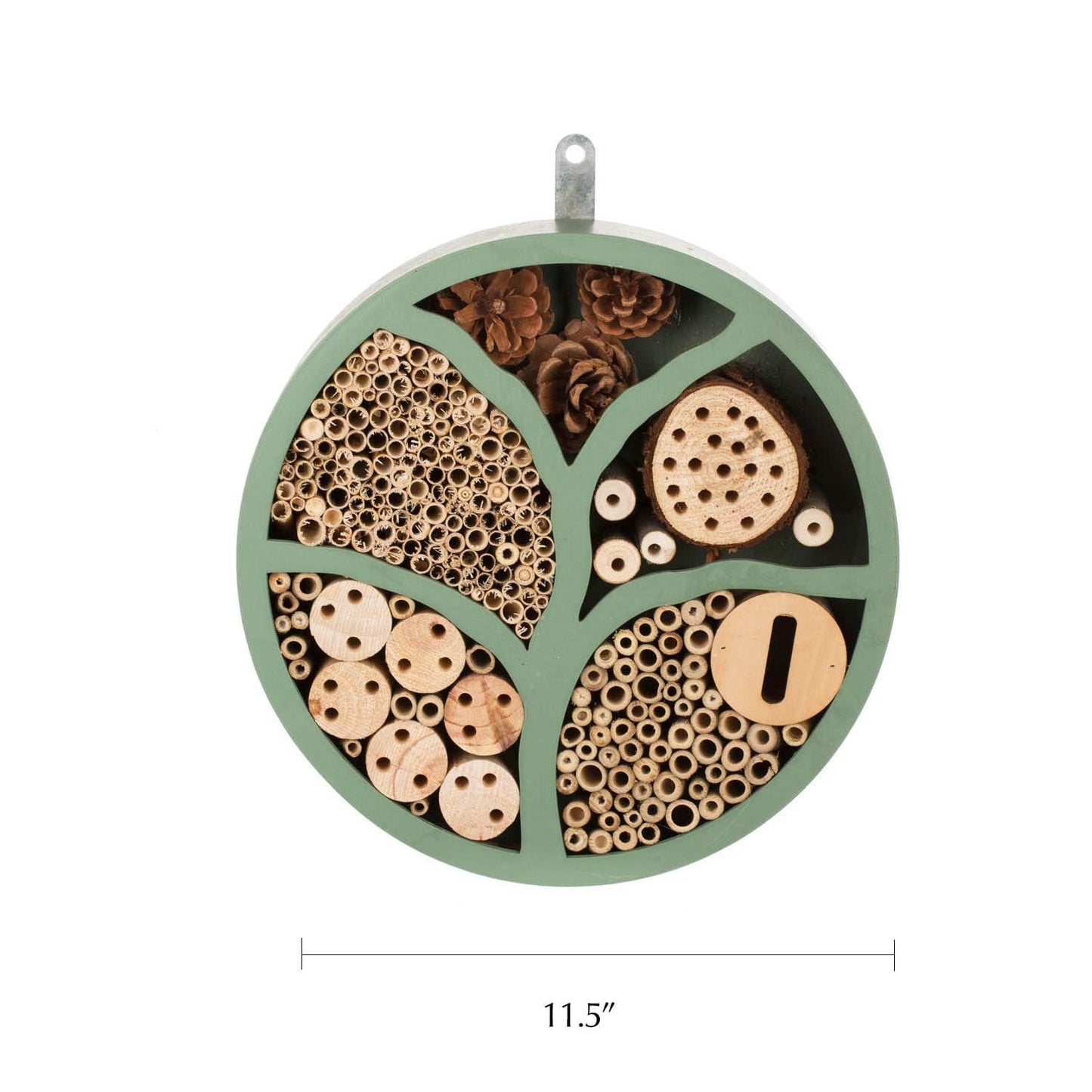 11” Woonden Multi Habitat Insect House Outdoor Garden Decorative Insect Hotels for Bee Butterfly and Beetle Tree of Life