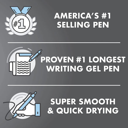 PILOT G2 Premium Refillable & Retractable Rolling Ball Gel Pens, 0.7mm Fine Point, 6 Black and 4 Blue Pens, 10 Pack